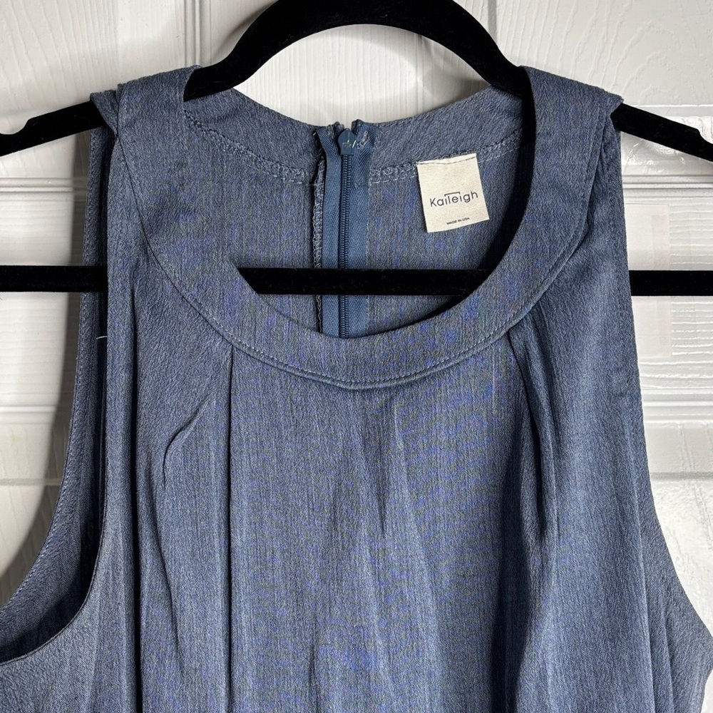 Kaileigh Blue Sleeveless Top - Picture 1 of 4